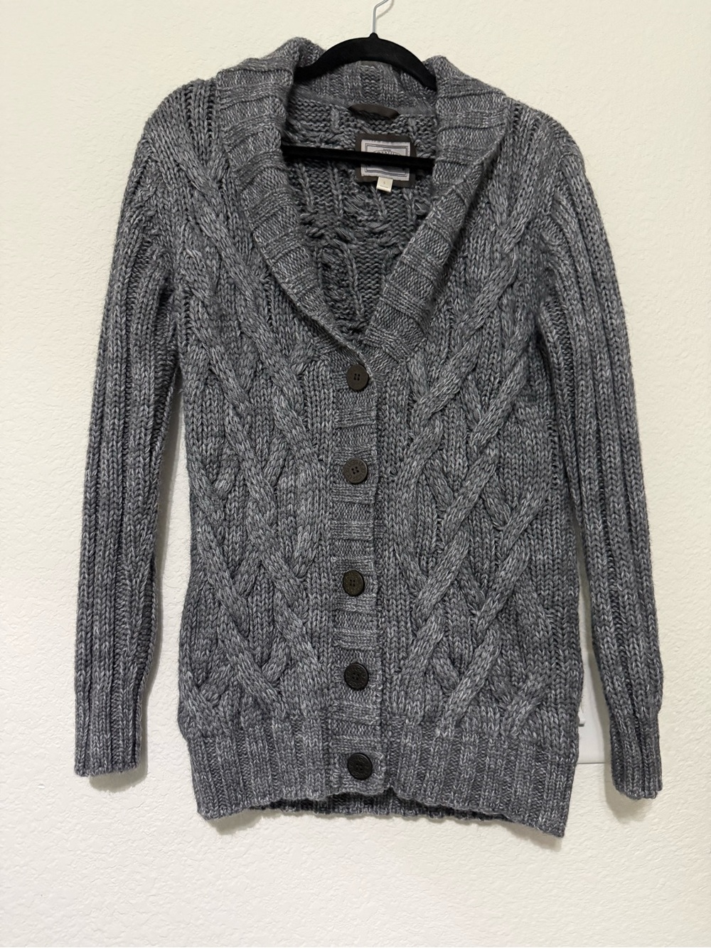 UGG Women's Cable Knit Sweater Cardigan - Gray